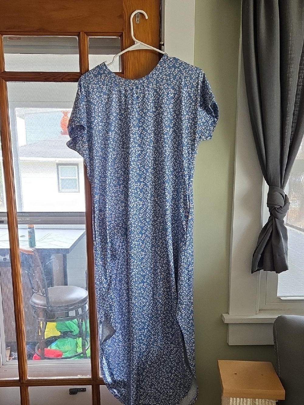 Blue Floral Maxi Dress